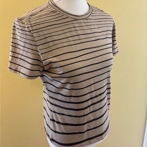 Striped Tan and Black Women's Top
